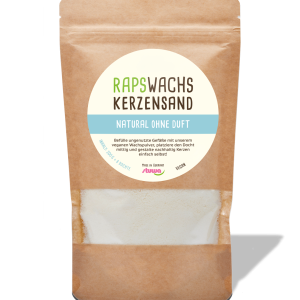 3610 Rapswachs BIO Kerzensand <br> Natural ohne Duft 200g Beutel