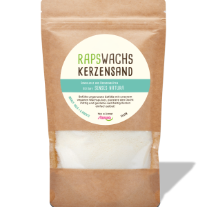 3620 Rapswachs BIO Kerzensand <br> mit Natura Düften 160g Beutel